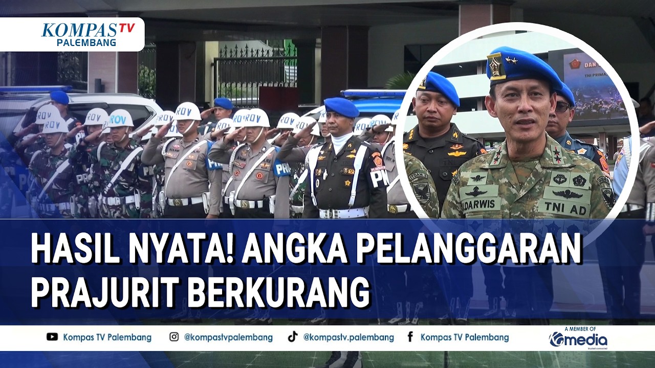 Pelanggaran Turun, Kodam II Sriwijaya Kembali Gelar Operasi Gaktib & Yustisi 2026