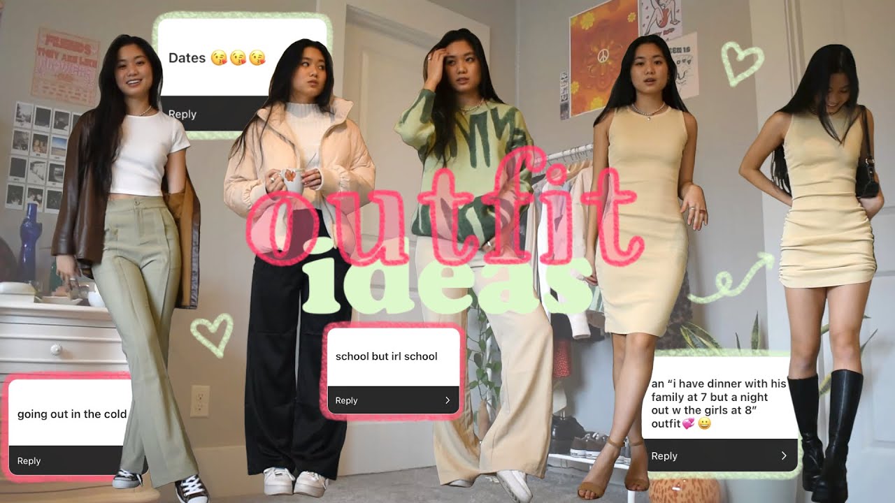 OUTFIT IDEAS for different occasions! (spring outfit ideas 🌷🍯)
