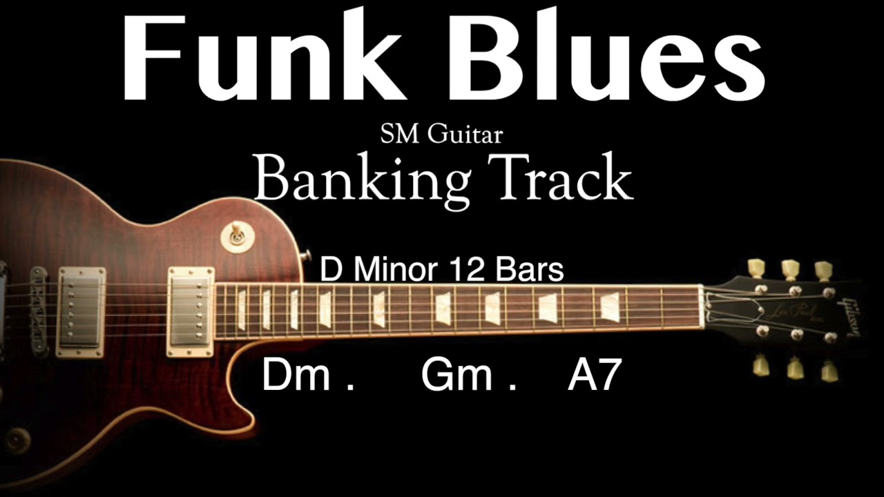Funk Blues Minor Guitar Backing Track in Dm With Short Full Track