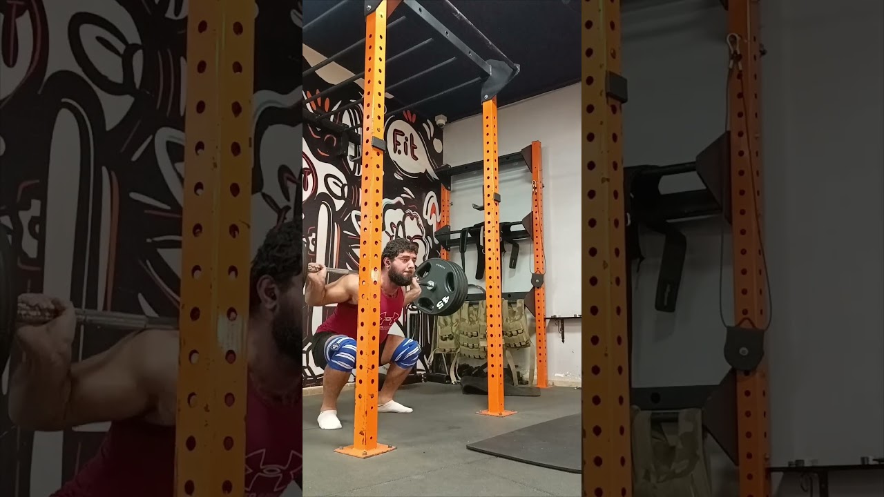 4 plates 180 kg, 405 squat for reps