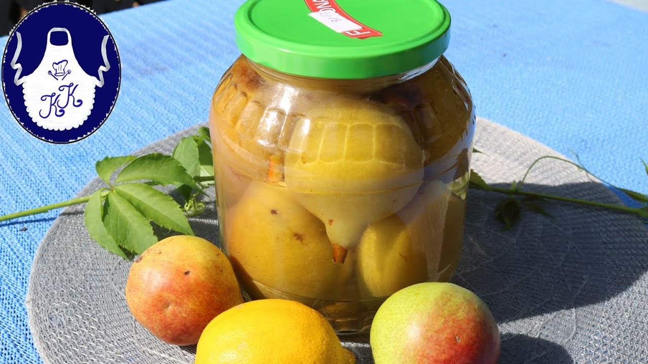 Ganze Birnen einkochen, als Kompott