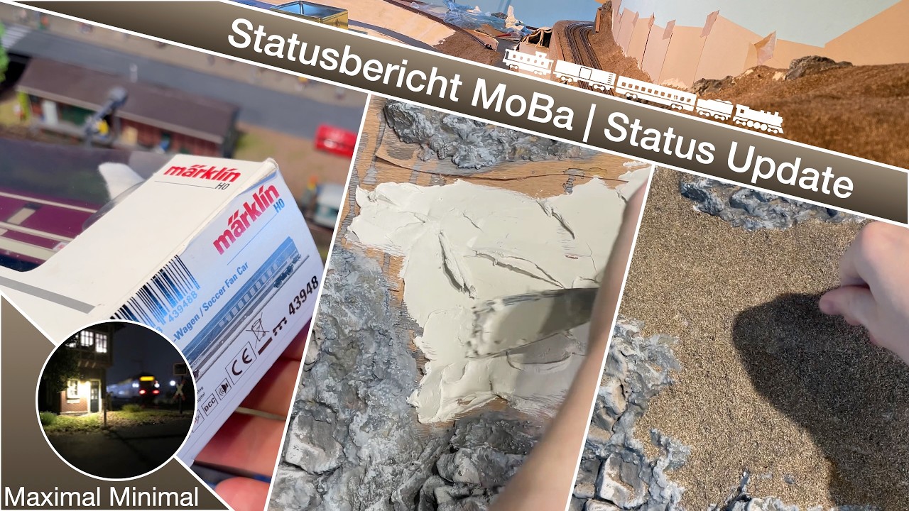 Gebrauchte Wagen, Landschaft spachteln & Erde auftragen | Statusbericht MoBa 🚃🏔️