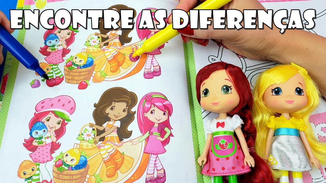 Jogo Das Diferenças, Fazendo Contas, Encontre os Personagens Com Moranguinho