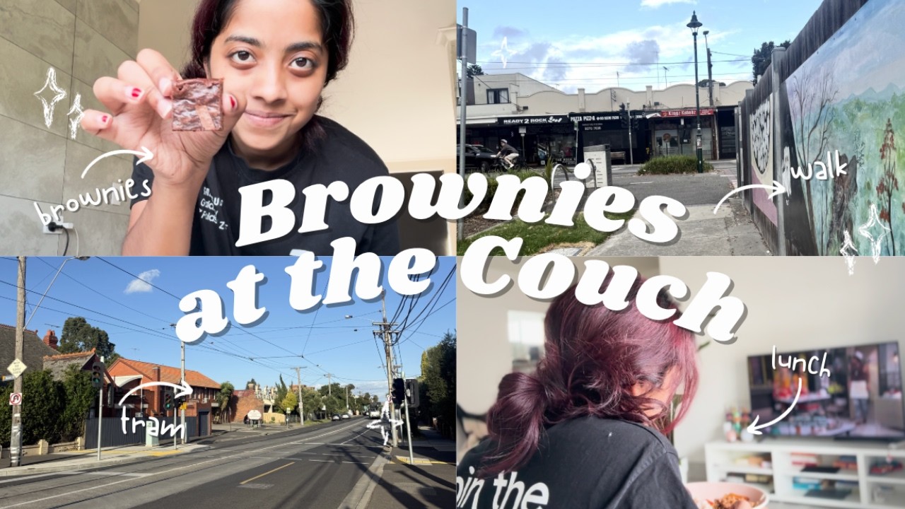 A Relaxed Melbourne Day | Brownies, Tram Rides & Student Life Vlog