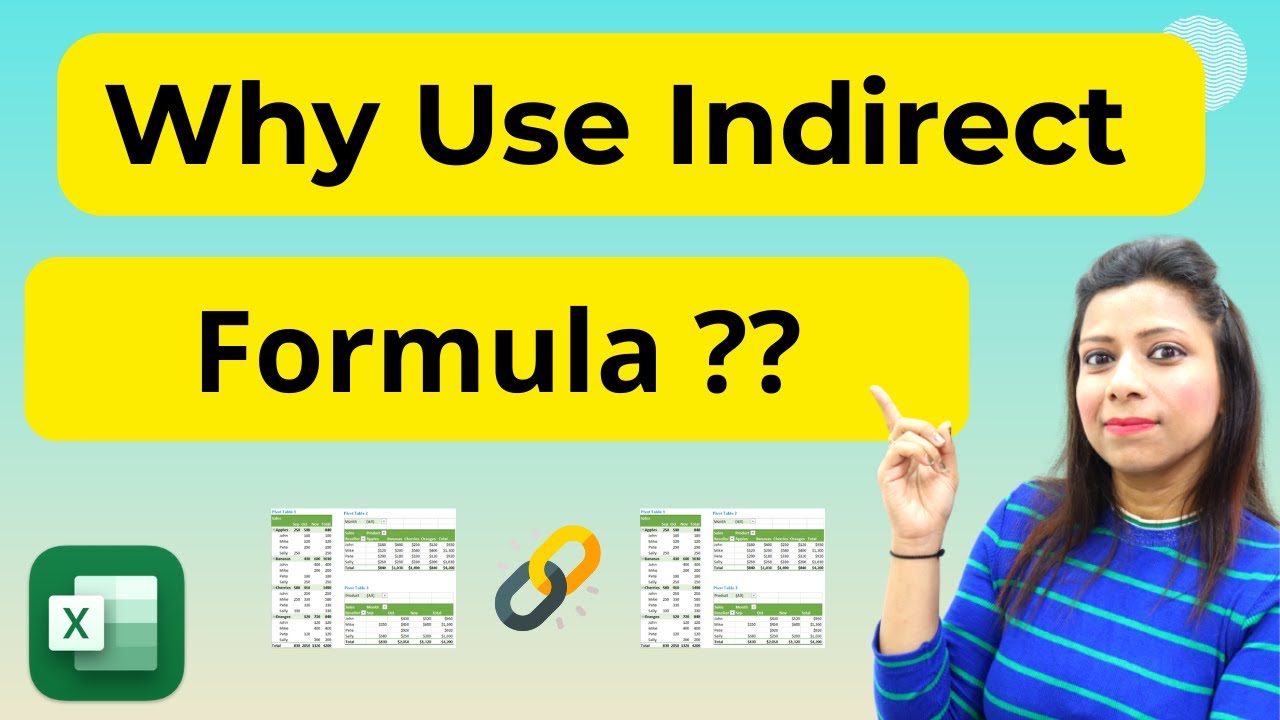 Learn Dashboards By Single Formula with Link Sheets | Indirect Function in Excel | Datachampp Hindi