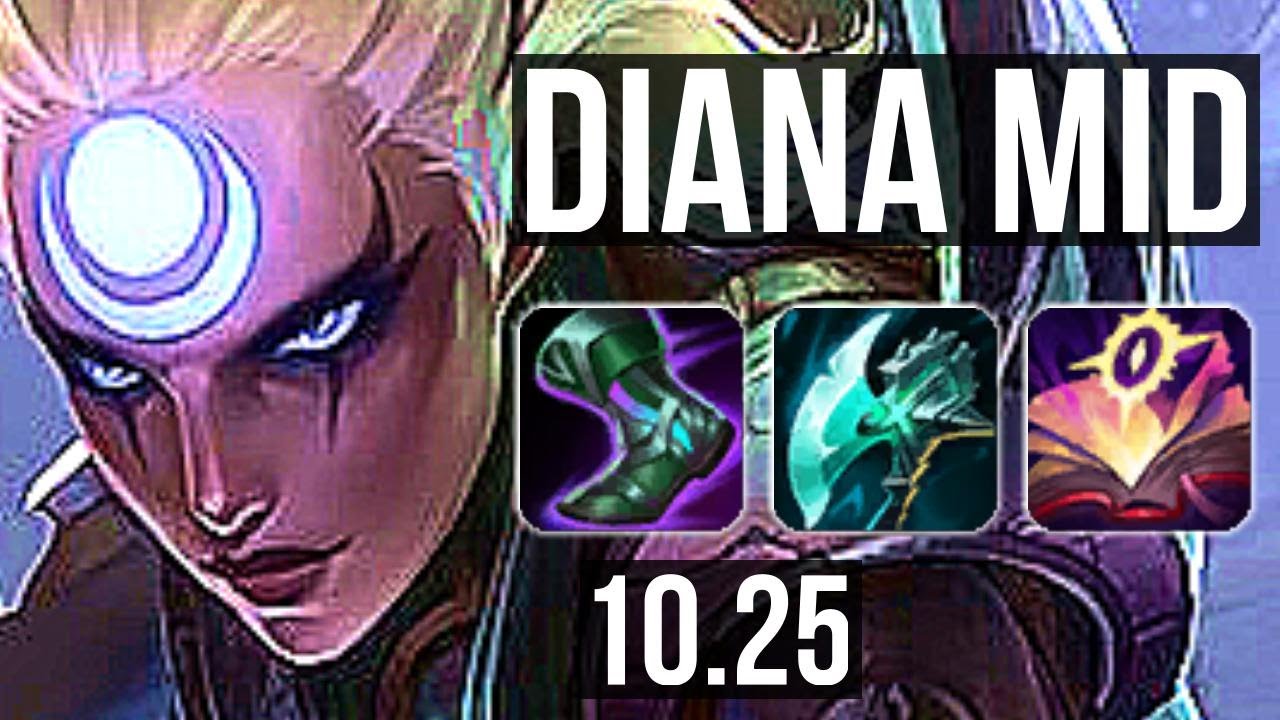 DIANA vs AKALI (MID) | 2.6M mastery, 11/3/14, 300+ games, Dominating | KR Diamond | v10.25