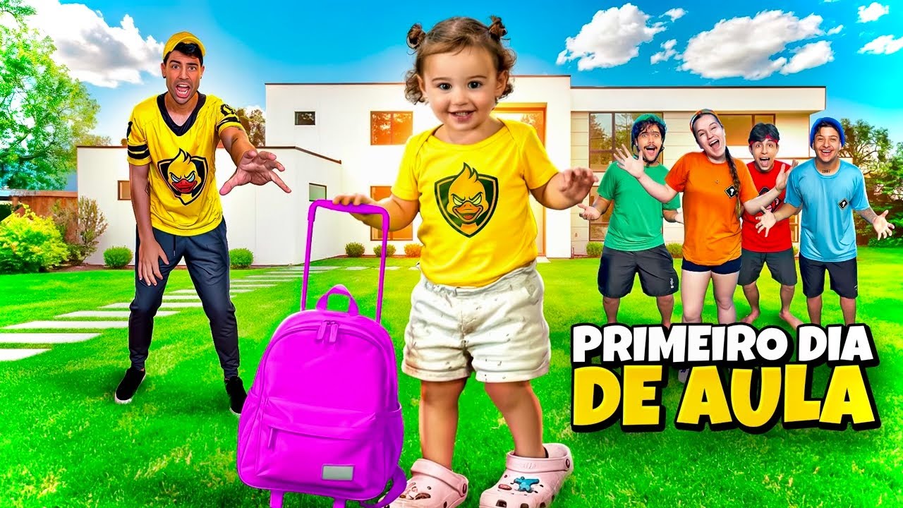 A LUARA VAI PRA ESCOLA PELA PRIMEIRA VEZ *surtei