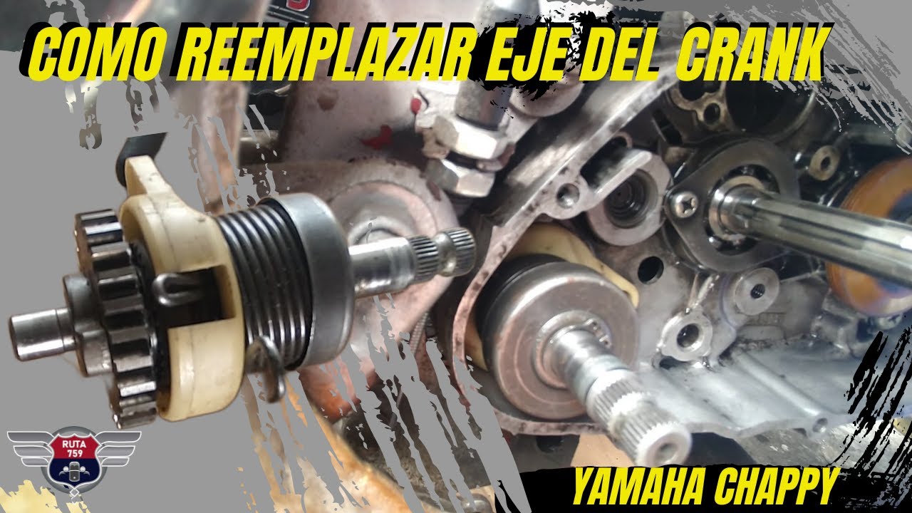 Eje del crank yamaha chappy, como reemplazarlo