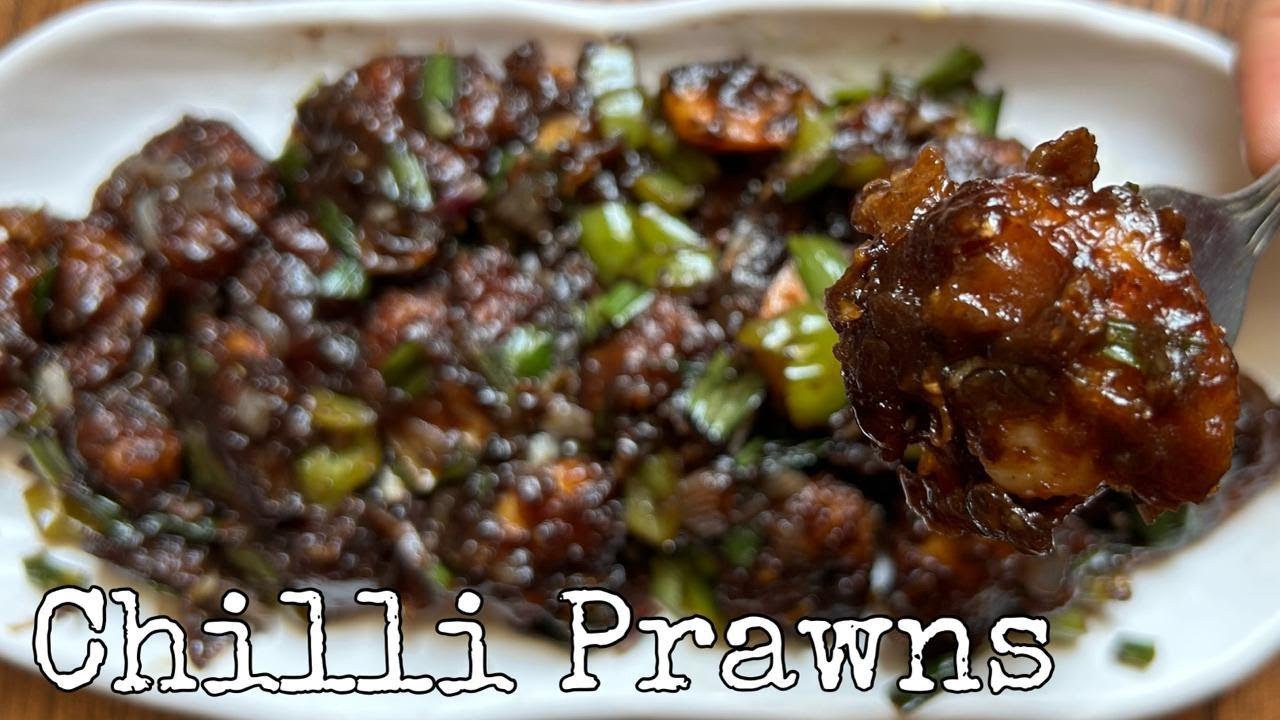 Chilli prawns | Restaurant style chilli prawns at home | Ruchira