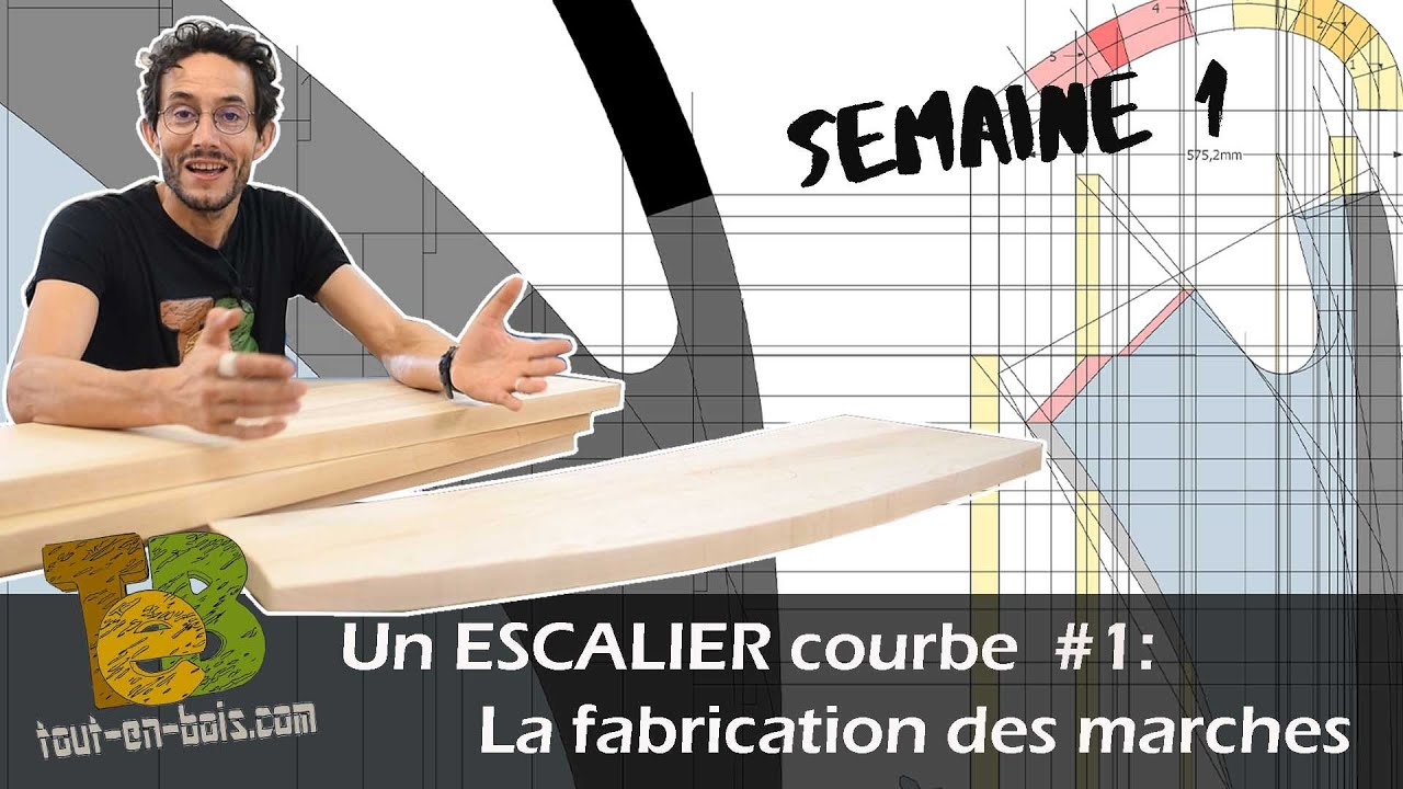 La fabrication d'un escalier tout en bois : Les marches
