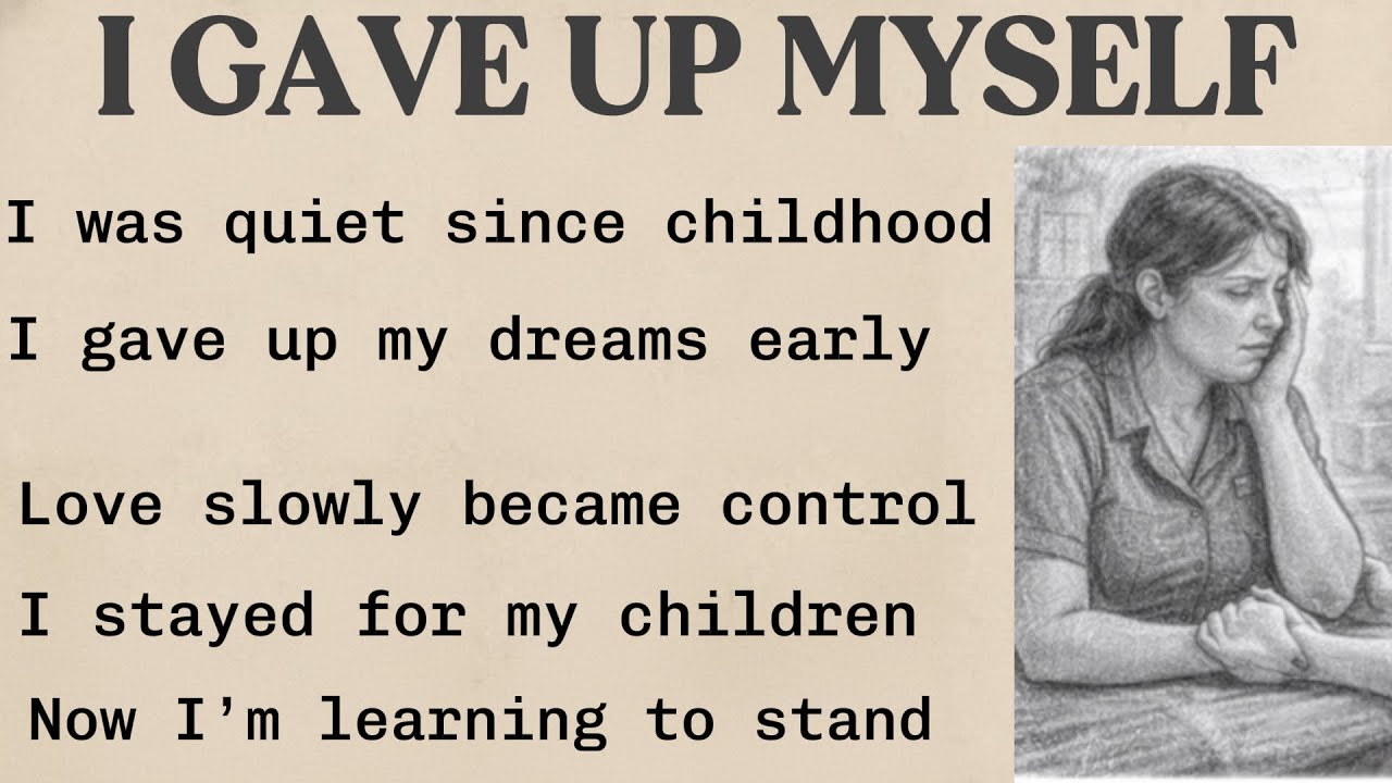 I GAVE UP MYSELF AND LOST EVERYTHING 