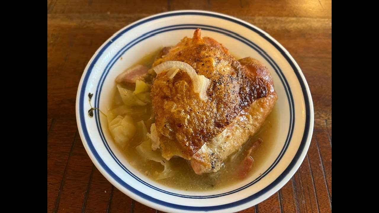 Braised Chicken w. Cabbage and Bacon (Whoopsie Doodle)| The Totally Honest Cooking Show: Episode 185