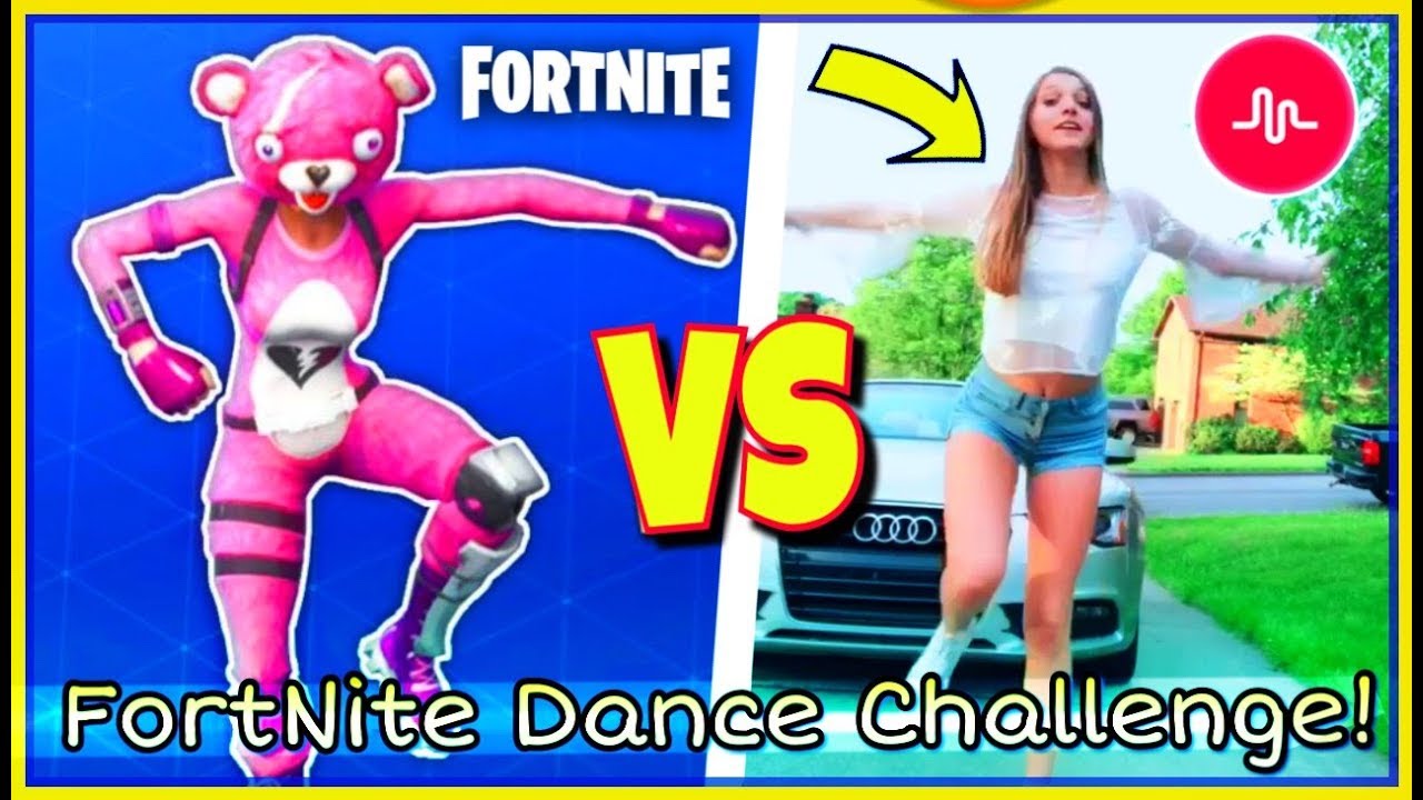 FORTNITE Dance Challenge - In Real Life! The Funniest Musical.ly Challenge 2018