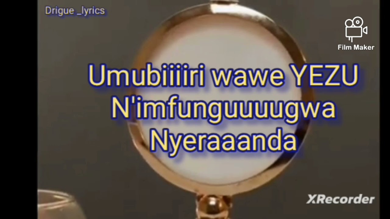 Mukama ntivyari binkwiye _____ lyrics