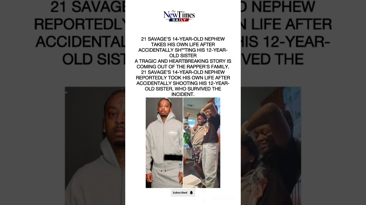 A Tragic Incident Has Left Everyone In Shock&hellip; 😢🙏 #21Savage #TragicNews #HipHopNews #rapnews
