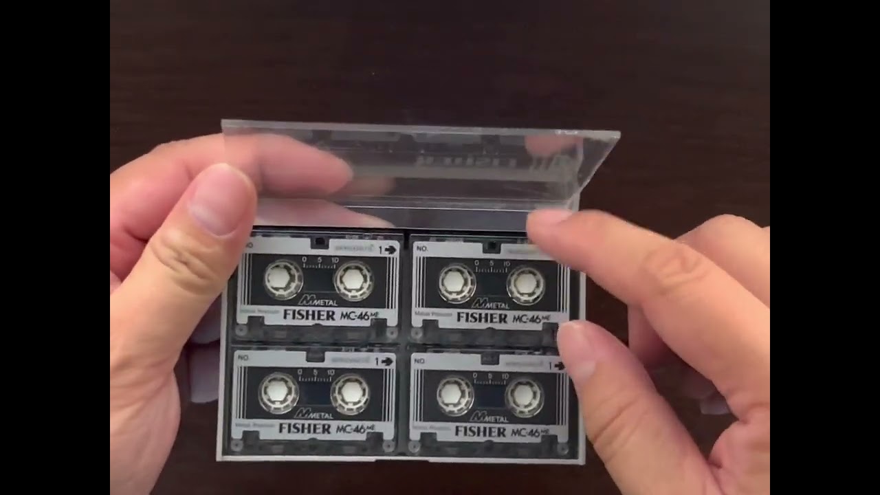 Rare Fisher Metal Microcassette Tapes