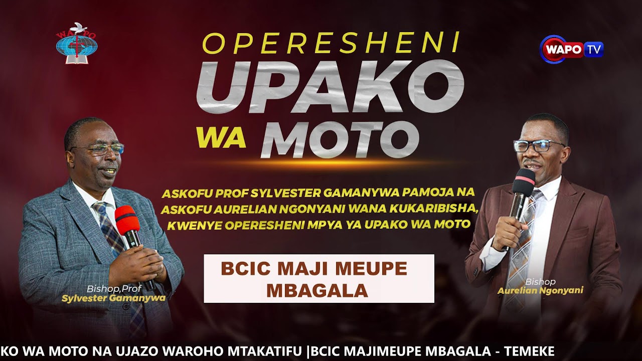#LIVE: OPERESHENI UPAKO WA MOTO | UJAZO WA ROHO MTAKATIFU | 15.2.2026
