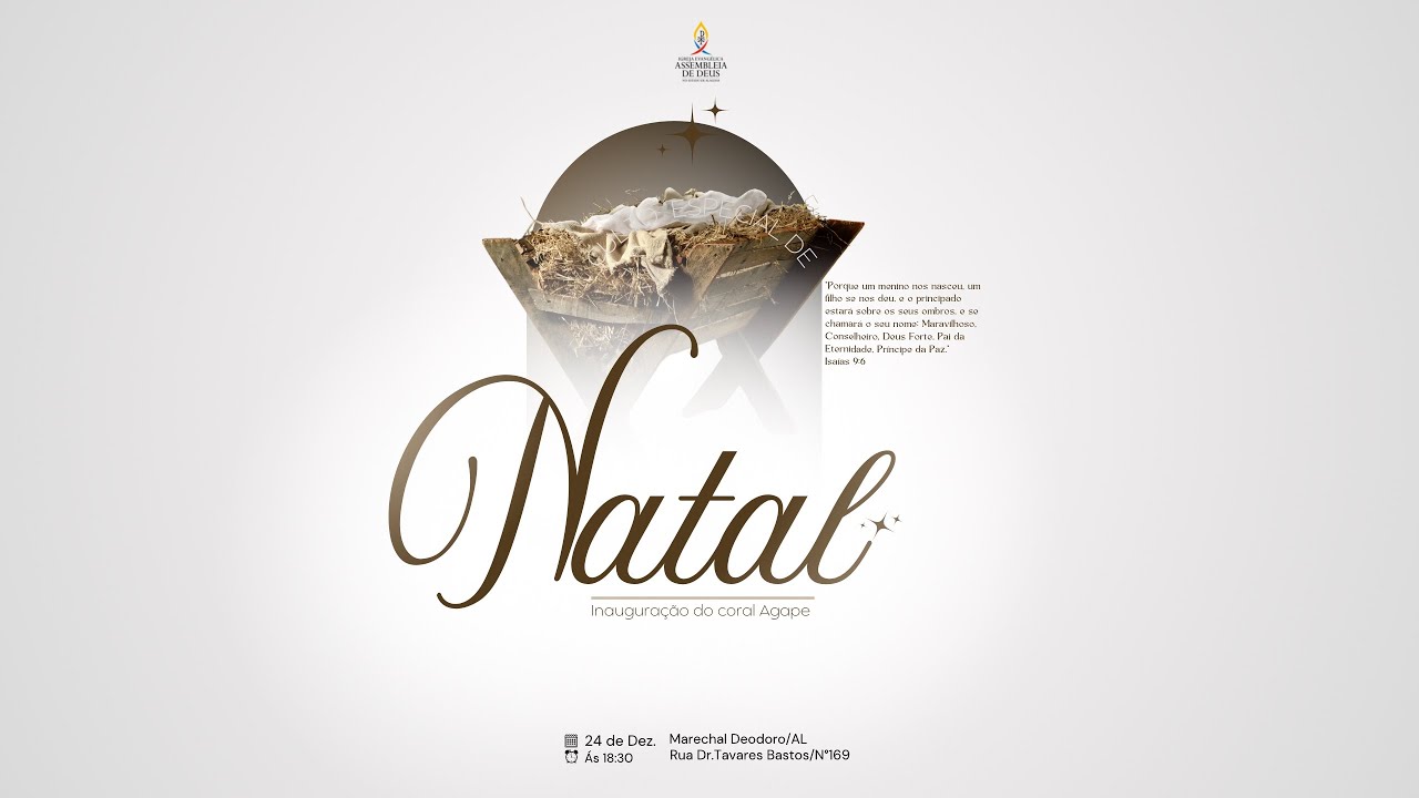 CULTO ESPECIAL DE NATAL-ASSEMBLEIA DE DEUS EM MARECHAL DEODORO está ao vivo!
