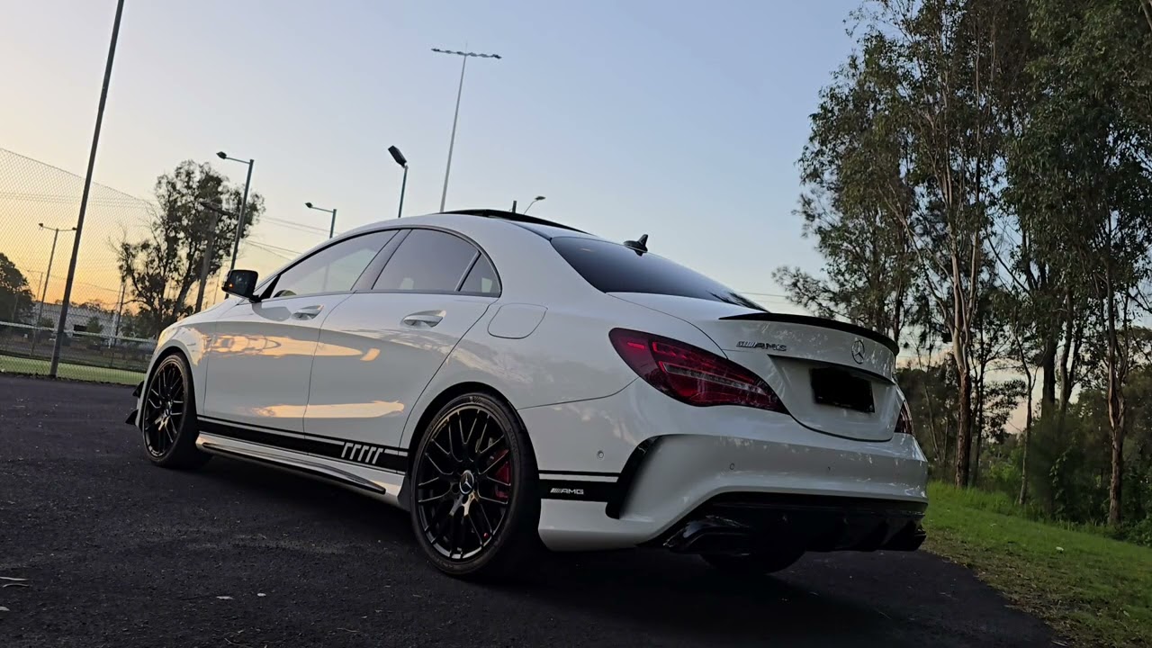 CLA45 AMG stage 2 exhaust sound. Resonator Delete.