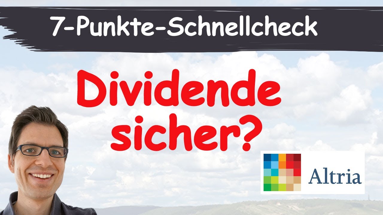 6,4% Dividendenrendite! Altria Aktienanalyse: Dividende sicher? (7 Punkte im Kurz-Check)
