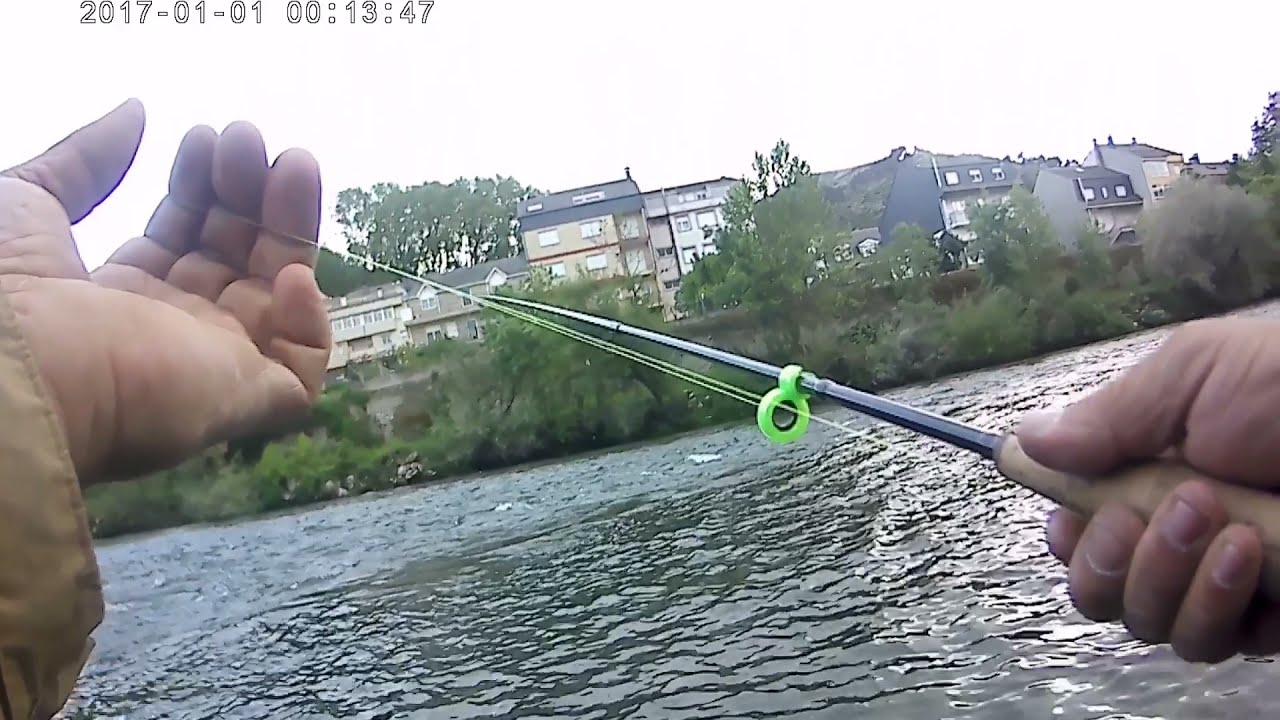 NYMPHING Río SIL (trucha peleona) Tramo urbano de O Barco de Valdeorras (GALICIA )