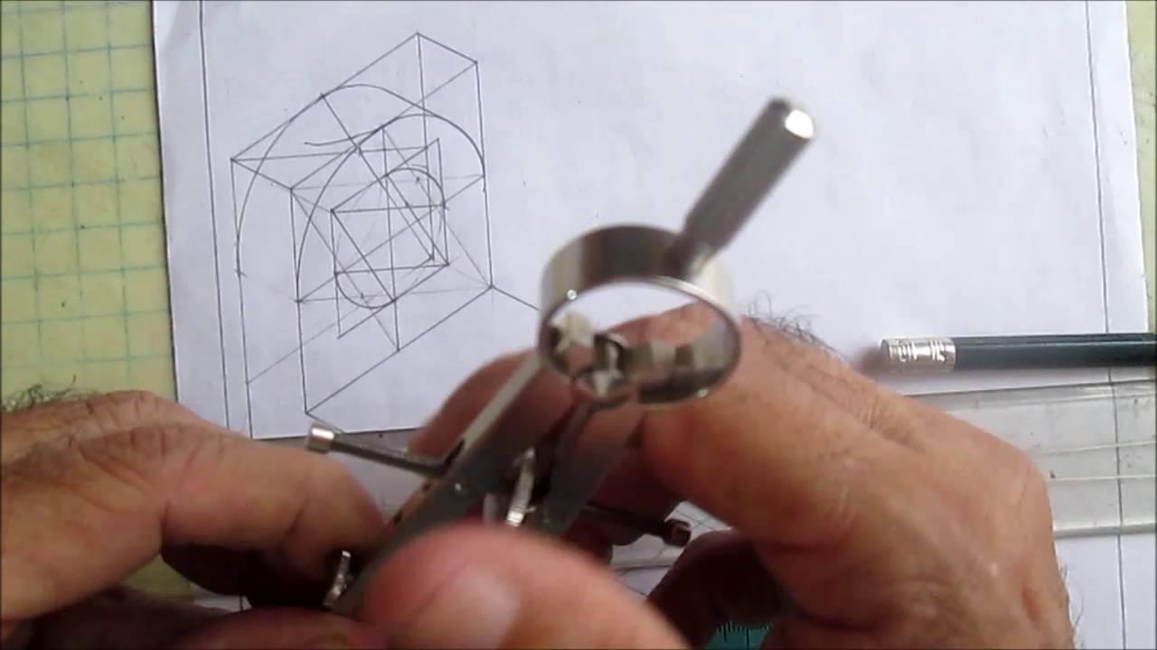 DIBUJO MECÁNICO - ISOMETRICO CON CURVAS Y CÍRCULOS - PARTE 2