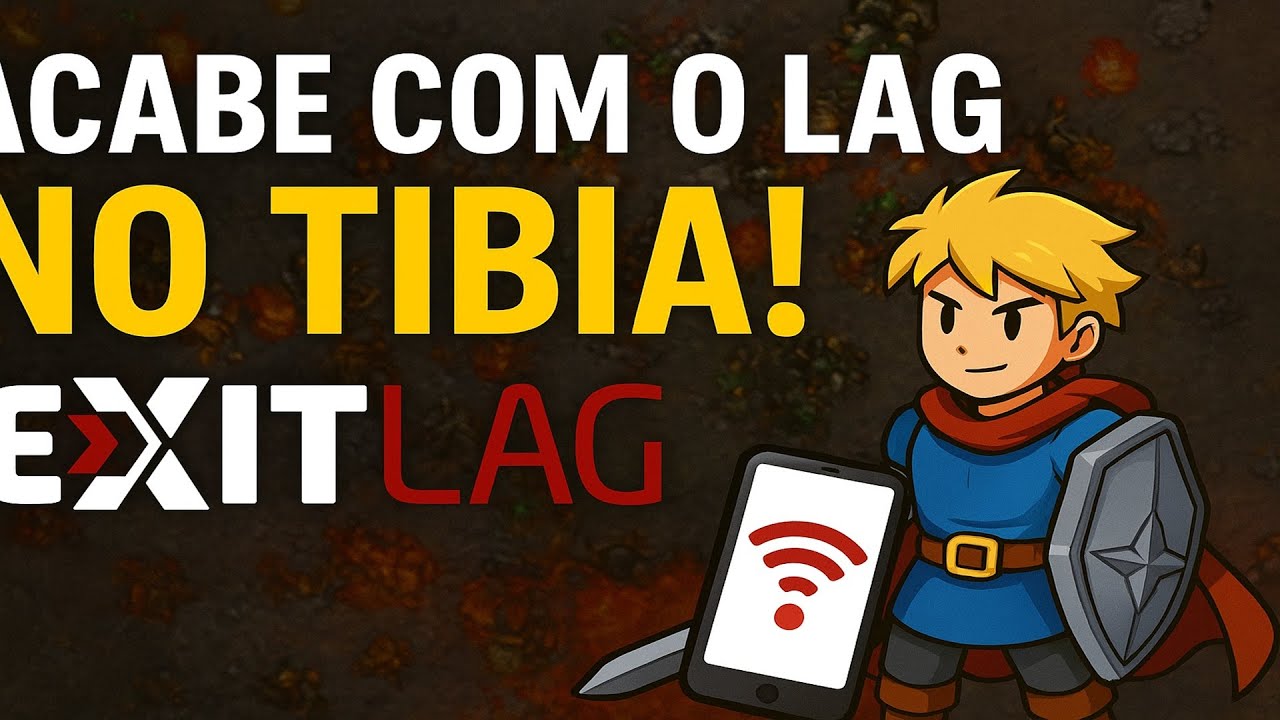 ACABE COM O LAG NO TIBIA! Configuração do ExitLag + Internet Reserva do Celular