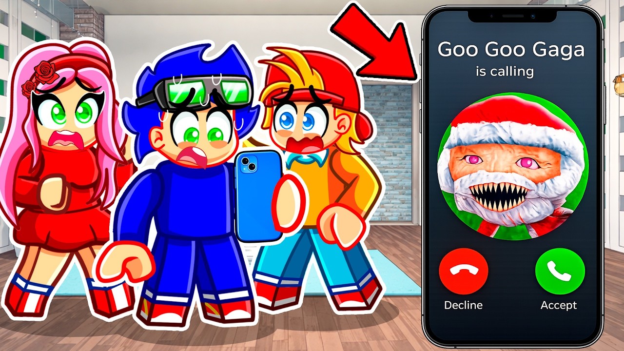 Nunca LLAMES a GOO GOO GAGA a las 3 AM en Roblox Brookhaven!