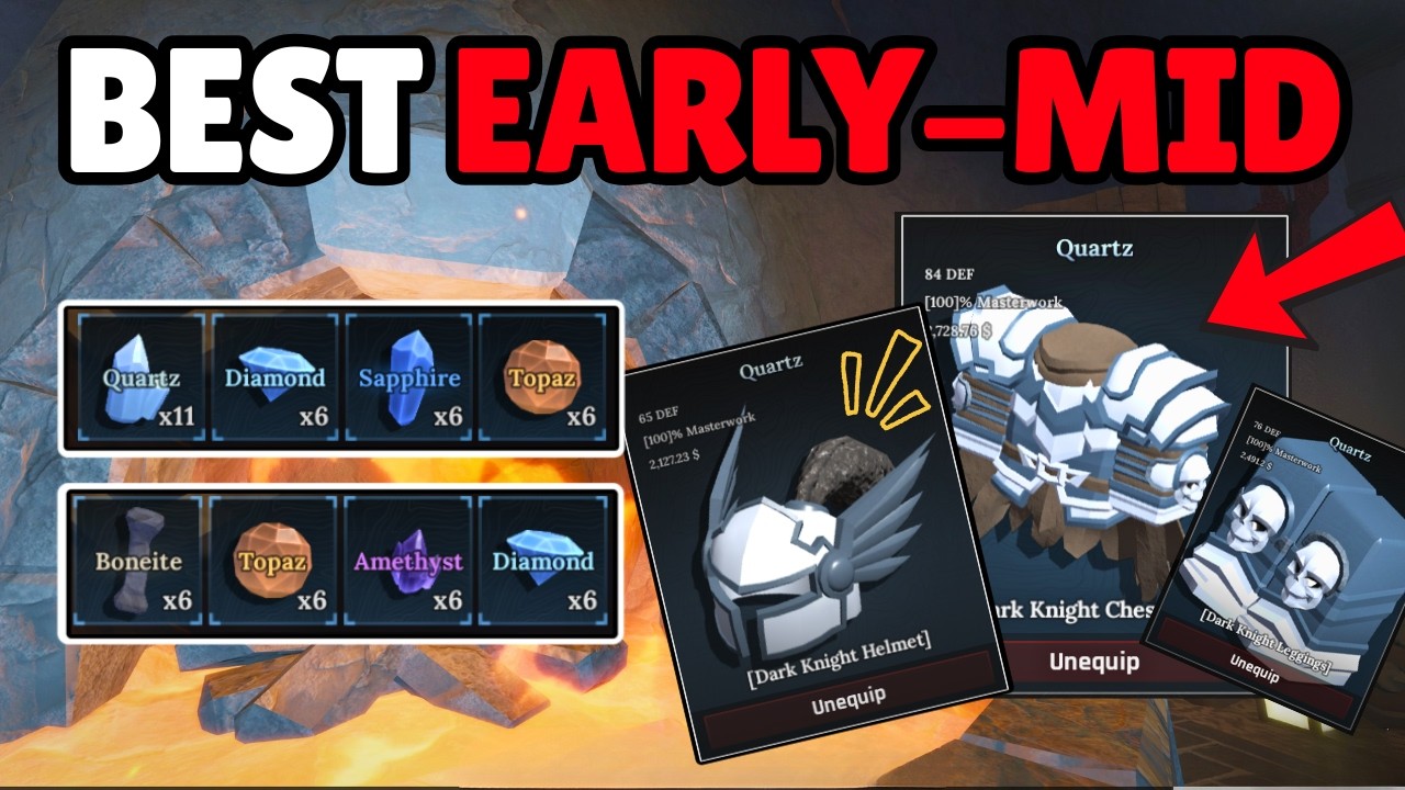 DO THIS NOW! Best Early Mid Armor Recipies in The Forge Roblox!