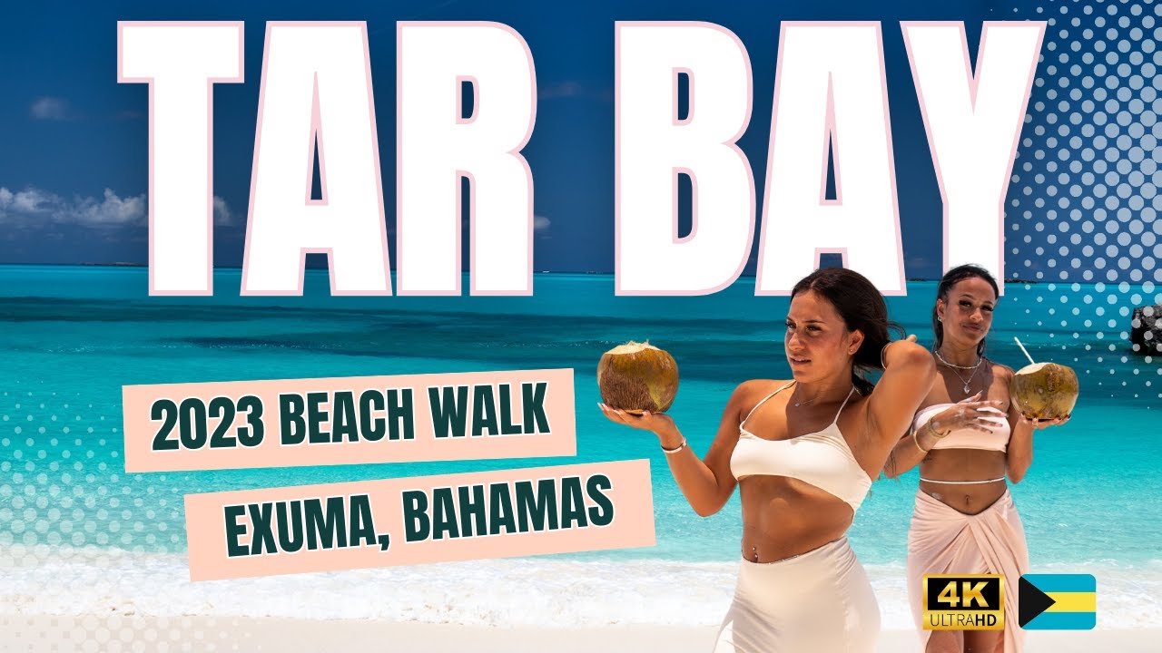 TAR BAY beach walk 🌊 Full Walking Tour 🇧🇸 GREAT Exuma | Bahamas ☀️