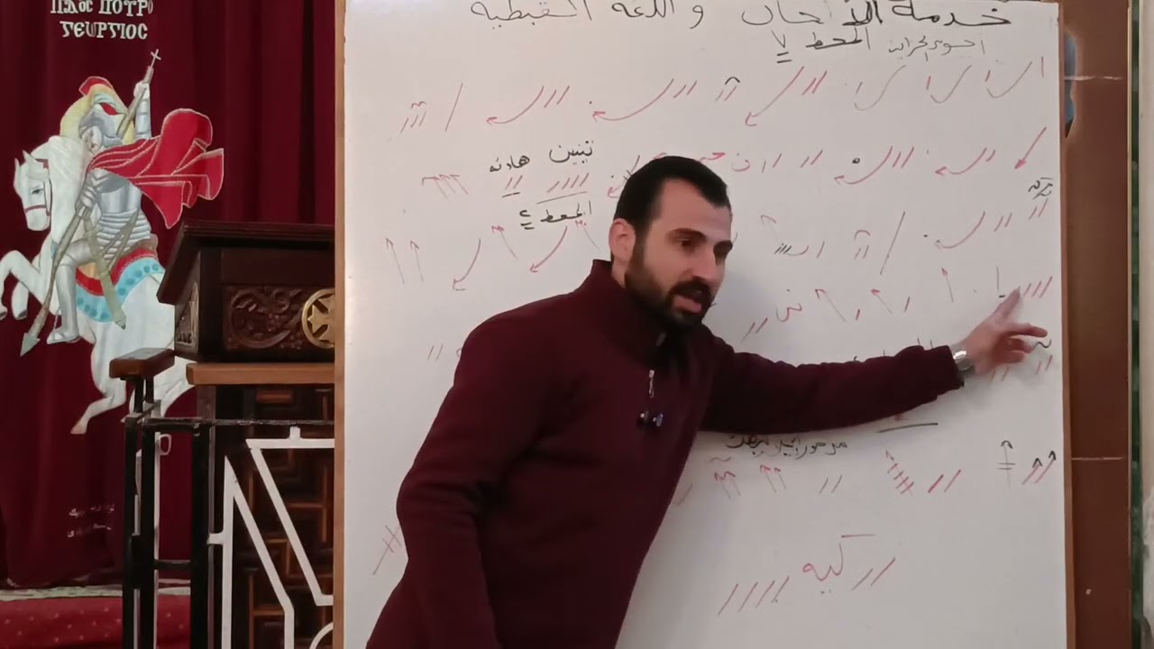 لحن جينيثليون الحصه السابعه تعليمى _ طقس وألحان عيد الميلاد _ للمعلم أبانوب صبحى 