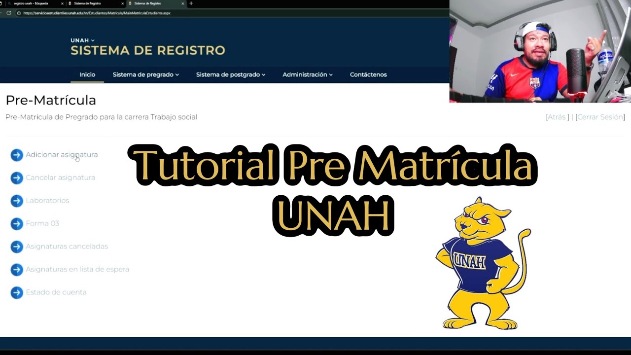 Cómo hacer la Pre Matrícula en la UNAH 🇭🇳👌