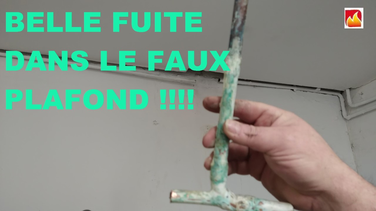 Tout ne s'est pas bien passé !!! (dépannage tuyauterie au plafond)