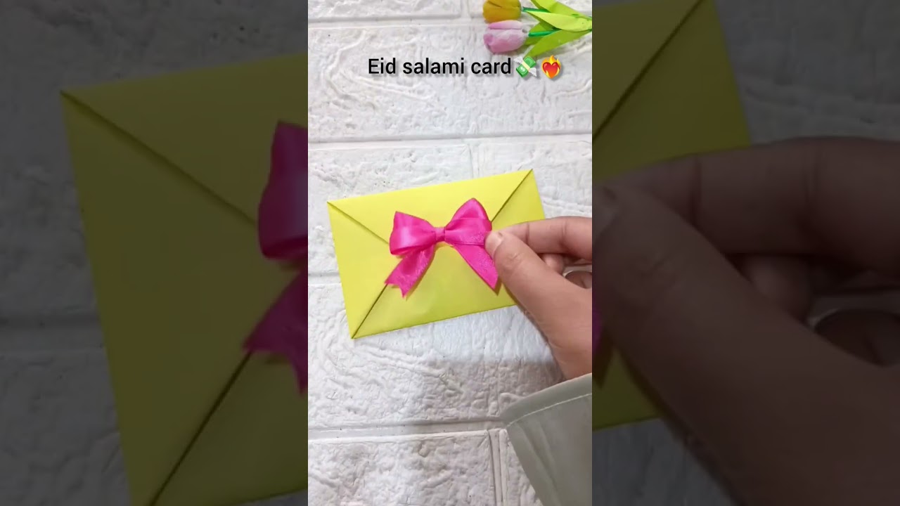 Easy Eid Salami card idea💸 #handmade #diy #fypシ #Eid2026 #eidi #papercraft