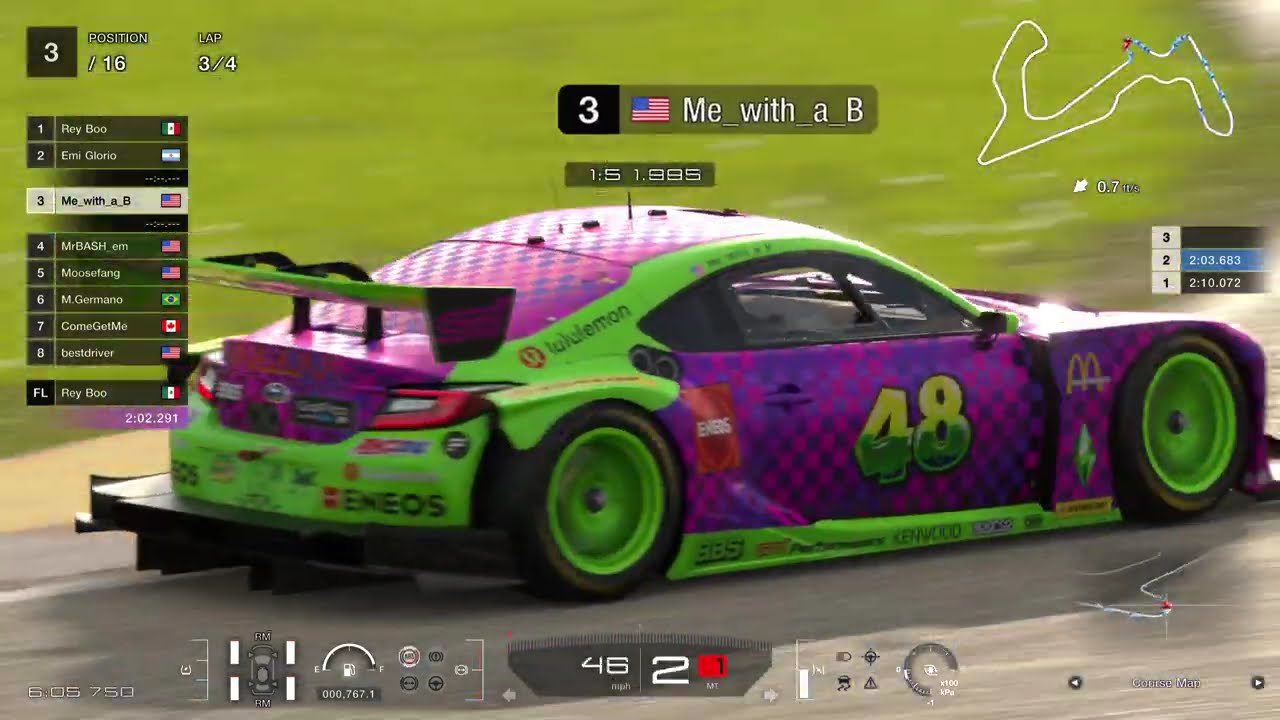 MY NERVES ARE BACK :-(( GT7 Daily Race B - Lago Maggiore Reverse - Subaru BRZ GT300 Gr.3