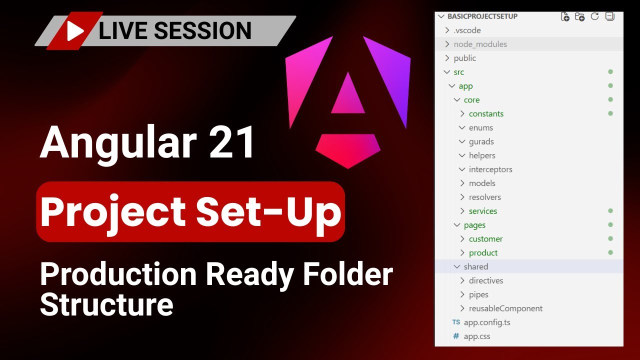 Профессиональная настройка проекта Angular 21 🚀 | Чистый, масштабируемый и готовый к продакшену