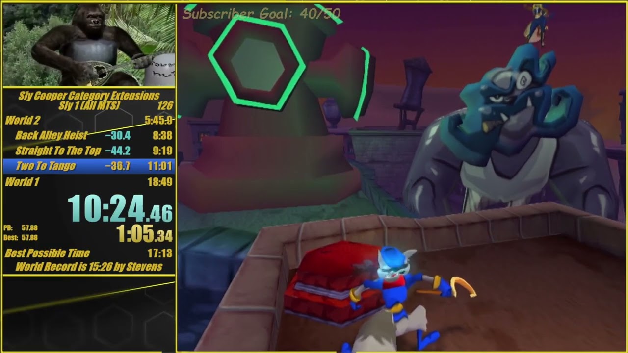 Sly 1 All Master Thief Sprints Speedrun in 17:54