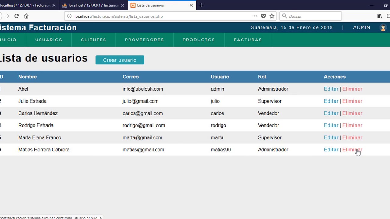 Eliminar datos con PHP y MySql - 20
