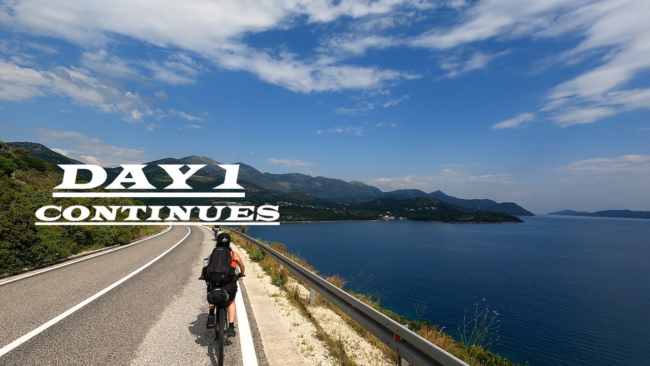 DAY 1 CONTINUES - HIGHWAY ALONG THE COASTLINE INTO SILANO - CROATIA IN 4K GOPRO HERO 9! RTS!