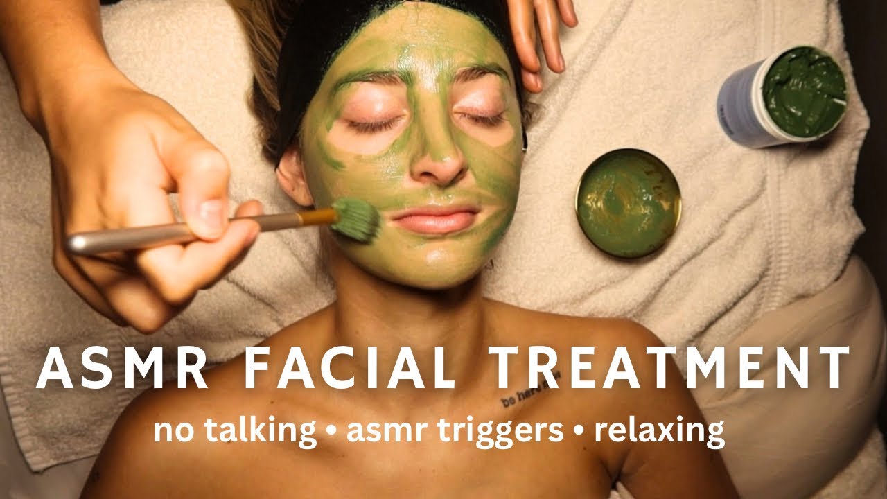 The Most Relaxing Facial ASMR You&rsquo;ll Ever Experience🫧😴  (no talking, hair brushing, massage)