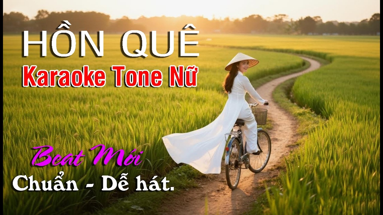 Karaoke HỒN QUÊ. TG: Thanh Sơn . Beat phối mới rất chuẩn l Bình Minh karaoke l