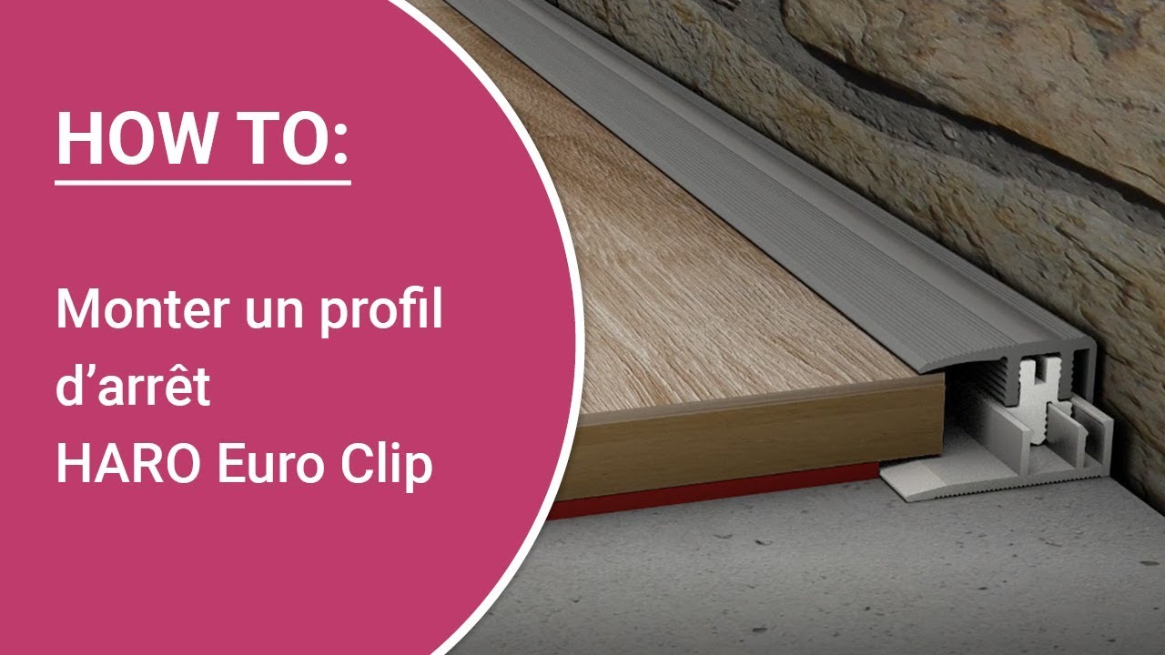 Instructions : Monter soi-même un profil d’arrêt HARO Euro Clip type 587 L