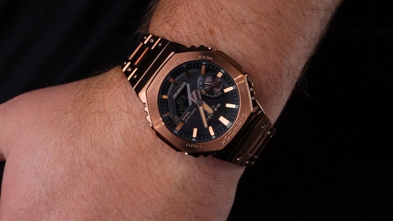Rose Gold Casioak Full Metal GMB2100!