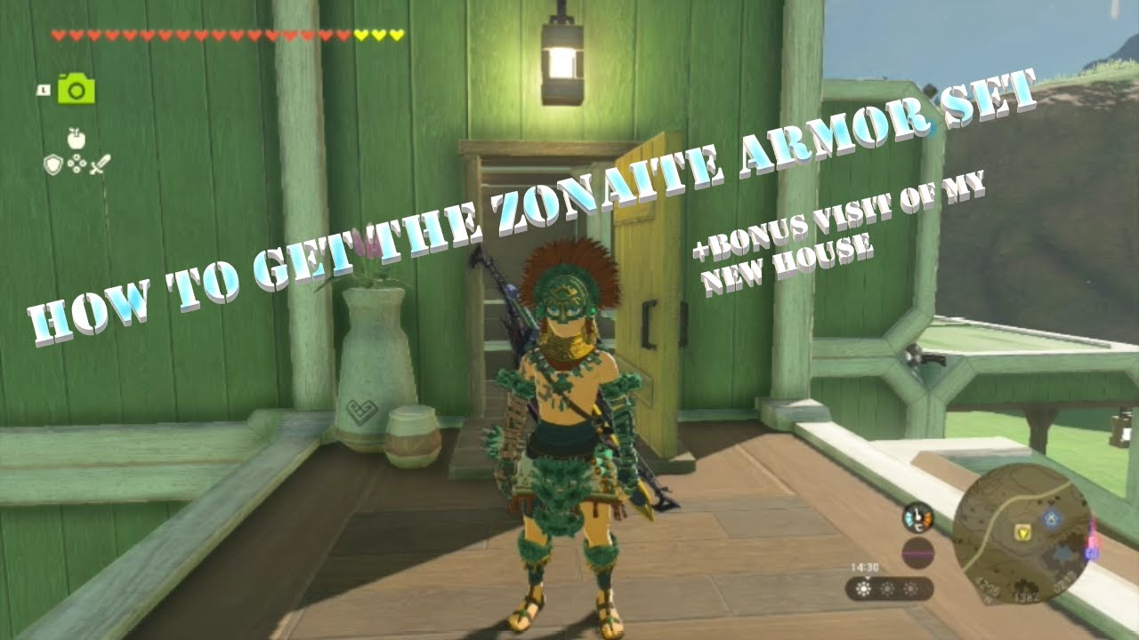 how to get the Zonaite armor set and bonus visit of my new house