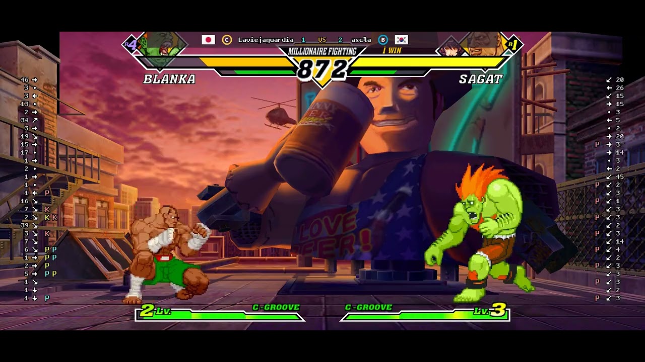 Capcom Vs. SNK 2 - 🇯🇵 Laviejaguardia(C) vs 🇰🇷 ascla(B) | Fightcade (2026-03-07 05:23 UTC)
