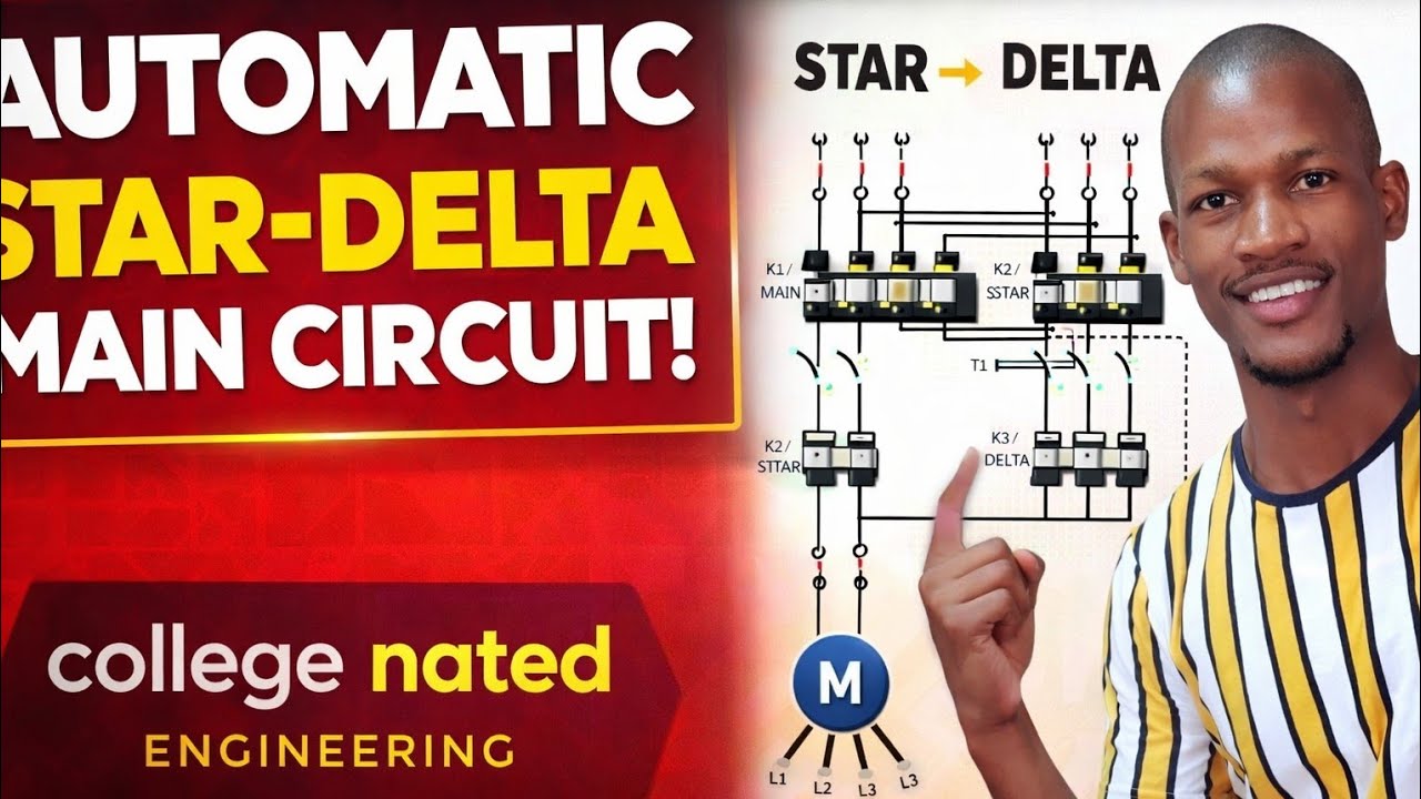 AUTOMATIC STAR-DELTA MAIN CIRCUIT| NATED ENGINEERING | motor stater