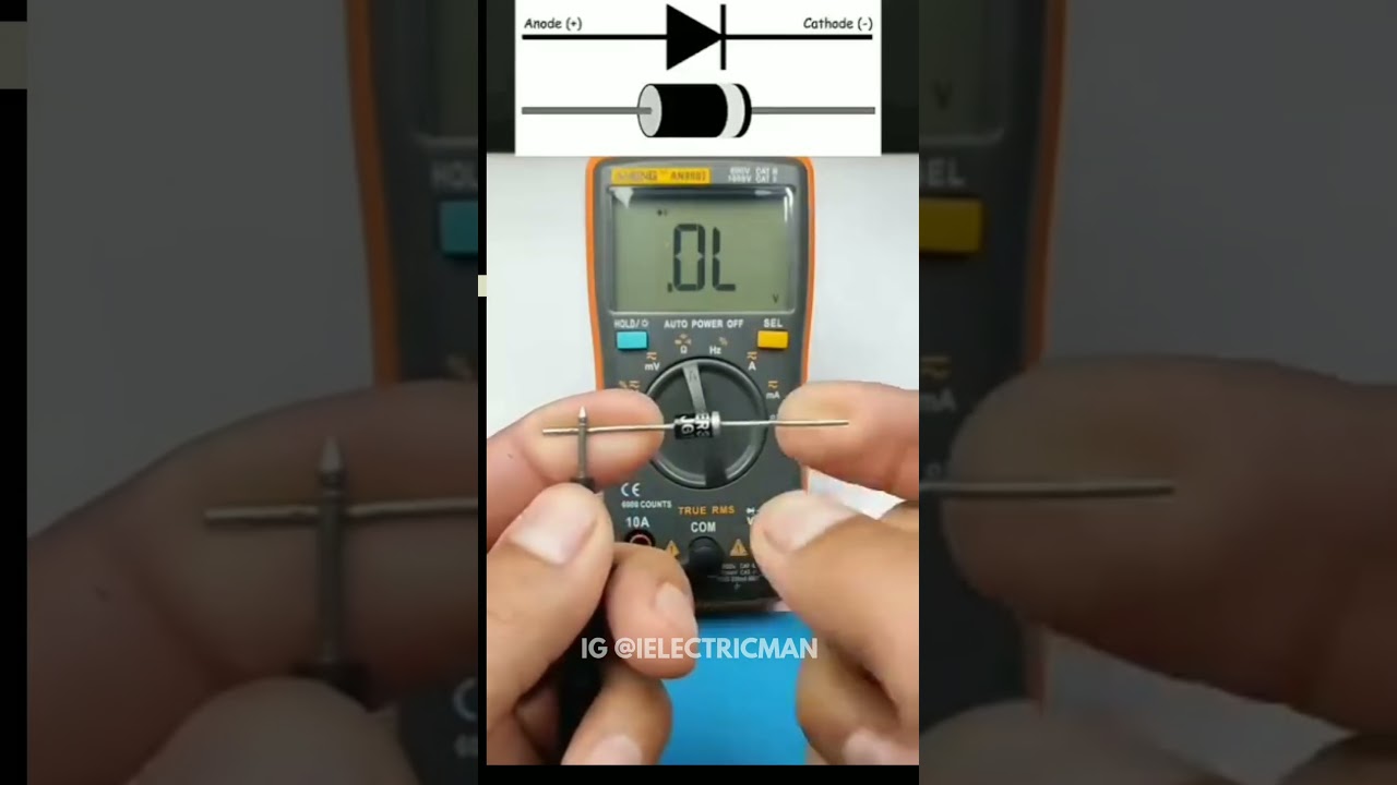 Check by Meter#diode  #resistance #resistor #multimeter #electrictest #electrictesting #multimeters