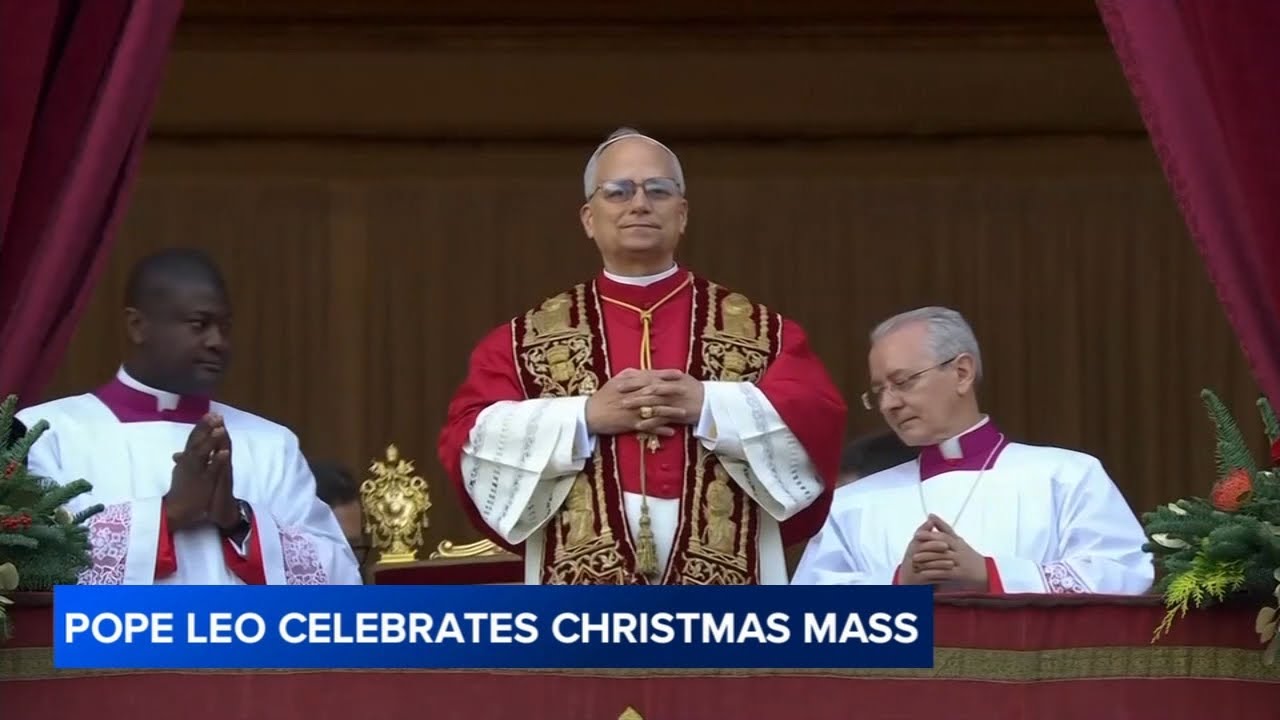 Pope Leo XIV shares message of peace on 1st Christmas as pontiff in Vatican City