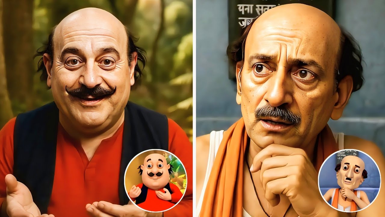 Моту Патлу в реальной жизни! (Снова воссоздано)