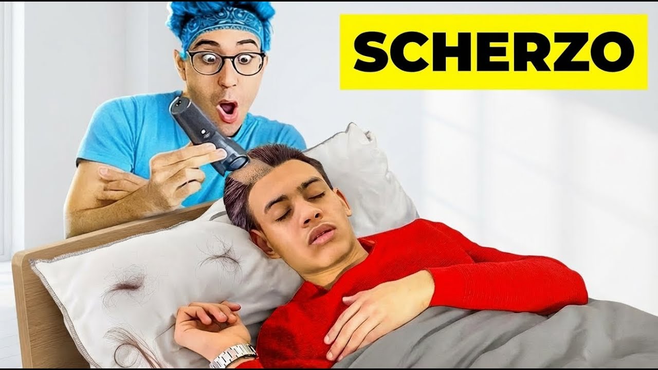 SCHERZO LO FACCIO PELATO mentre DORME in STREAM HOUSE 3.0 (non siamo pi&ugrave; amici)